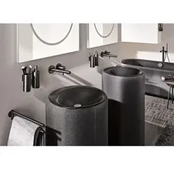 Herzbach Design iX PVD Fertigmontageset 21.139757.1.40 Black Steel, Unterputz Waschtischarmatur, 240mm