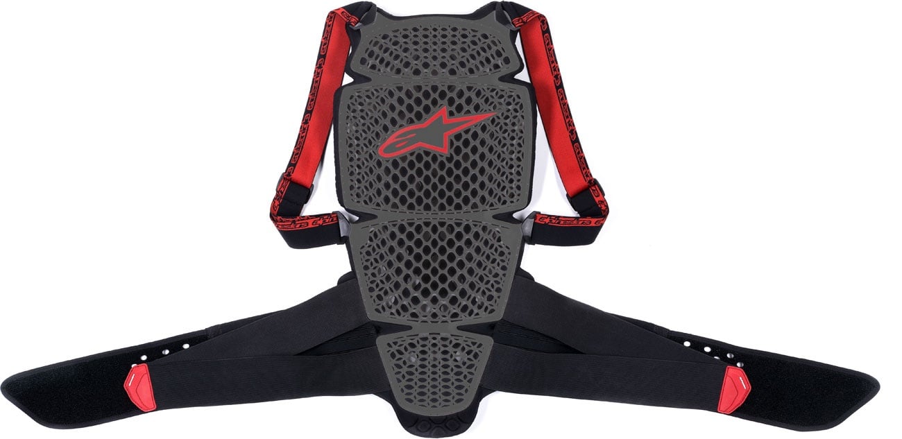 Alpinestars Nucleon KR-Cell, Rückenprotektor - Grau/Schwarz/Rot - XS