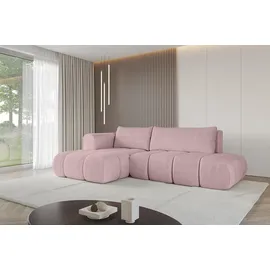 altdecor Ecksofa Cord 2-Sitzer Rosa