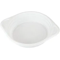 DayBays 500 Stk. Suppenterrine 500 cc. 150x200x45 mm PP Weiß rund mit Ohren