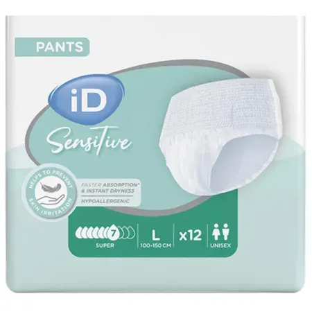 iD Sensitive Pants Super L 12 Stück