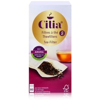Cilia Teefilter Größe S, Verwendung ohne Halter, Papier, 80
