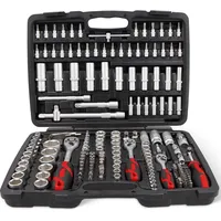 Stier Steckschlüssel-Satz, 1/4, 3/8 und 1/2 Zoll, 179-teilig