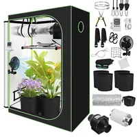 Tolletour Growzelt Komplettset 120x60x180 Cm Indoor Grow Set Mit 4" Belüftungssat Grow Tent Kit Led Grow Light Grow Lampe Kohlefilter
