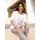 Classic Basics Rundhals-Shirt Sweatshirt Geblümt Weiß 54