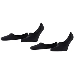 Burlington Herren Füßlinge, Multipack - Everyday IN, Anti-Slip Heel, einfarbig Schwarz 43-44 4er Pack (2x2P)