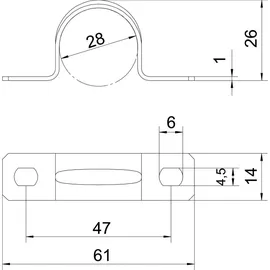 OBO Bettermann Befestigungsschelle 28 mm
