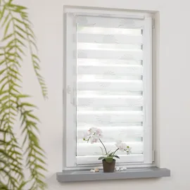 LIEDECO Seitenzugrollo LIEDECO "Aster" Gr. 3, weiß, B:40cm H:150cm, Metall, Polyester, Rollos, Klemmfix-DUO-Rollo, Doppelrollo "Aster"