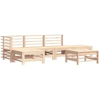 vidaXL 6-tlg. Garten-Lounge-Set Massivholz Kiefer