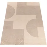 Paco Home Kurzflorteppich, Creme, Textil, Rechteckig, 120x170 cm, strapazierfähig, für Fußbodenheizung geeignet, Teppiche & Böden, Teppiche