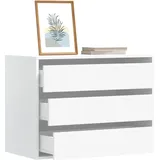 vidaXL Kommode Weiß 80x41x58 cm Holzwerkstoff