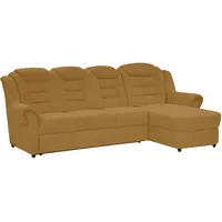 Livetastic Ecksofa, Gelb, Textil, 4-Sitzer, L-Form, 262x165 cm, Made in EU, seitenverkehrt erhältlich, Hocker Rücken echt, Armteil links, rechts, Wohnzimmer, Sofas & Couches, Wohnlandschaften, Ecksofas