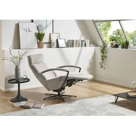 die planbar Relaxsessel mit Metallsternfuß Polyester 66 x 107 x 83 cm Beige