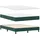 vidaXL Boxspringbett 140 x 200 cm Dunkelgrün