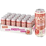 VELTINS Fassbrause Pink Grapefruit Alkoholfrei, EINWEG (24 x 0.5 l Dose)