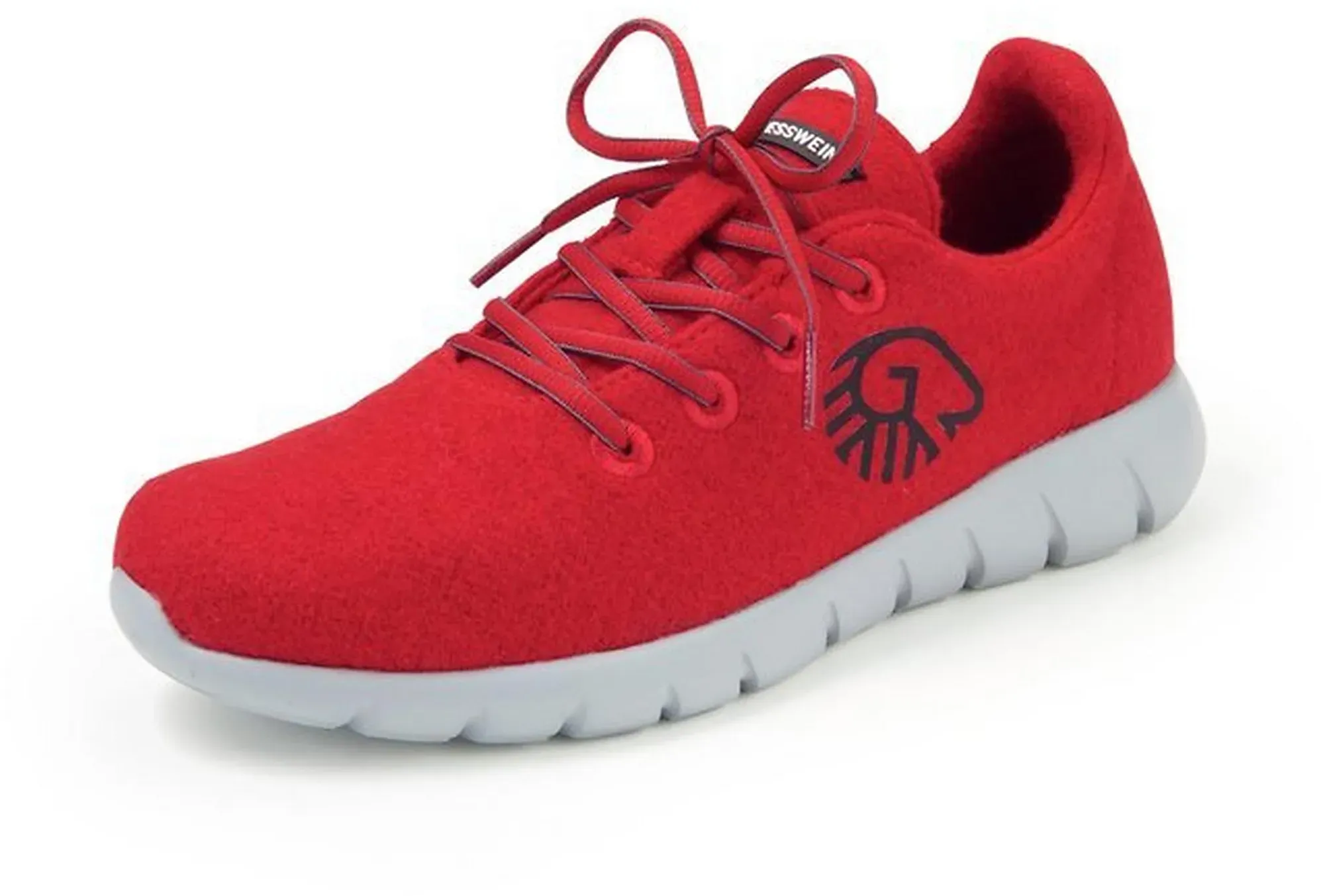 Les sneakers modèle Merino Runners  Giesswein rouge