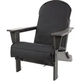 ASPERO Gartenstuhl Adirondack 75 x 75 x 83 cm grau