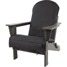 ASPERO Gartenstuhl Adirondack 75 x 75 x 83 cm grau