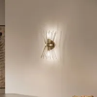 Opviq Wandleuchte Kirpi 3092 up/down Breite 23cm gold