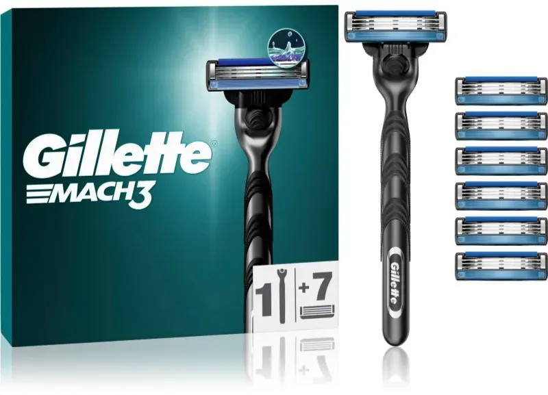 Gillette Mach3 Rasierer + Rasierklingen 7 St.