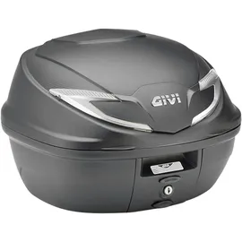 GIVI Topcase Monolock 39L Schwarz/Klar mit transparenten Reflektoren