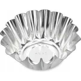 Kadax Gugelhupfform, Kuchenform aus verzinktem Blech, Backform, 15.5 cm, Silber