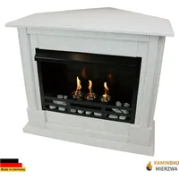 Gelkamin Ethanolkamin Kaminofen Eckkamin Apollo Premium - Granit Hell
