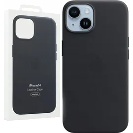 Apple iPhone 14 Leder Case mit MagSafe Mitternacht