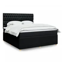vidaXL Boxspringbett 180 x 200 cm Schwarz