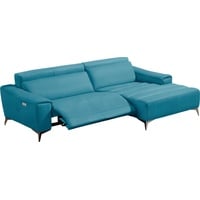 Egoitaliano Ecksofa Suzette, Designsofa mit hohem Sitzkomfort, mit Recamiere, inkl. 1 elektronischen Relaxfunktion, L-Form grün