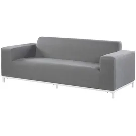 Beliani Lounge 5er Set Loungeset grau/weiß