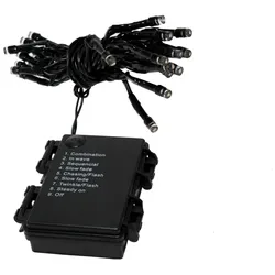 Lichterkette 48 LED f ̧r innen auflen Batterie Betrieb Timer