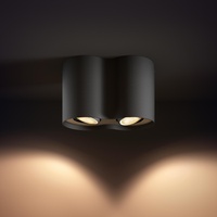 Philips hue Pillar LED 2-er Spot, schwarz