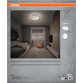 Osram Orbis Spiral Oval 1 72 x 58 x 6 cm weiß, Metall, Kunststoff