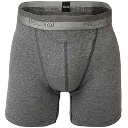 HOM Herren Long Boxer Brief - HO1, Shorts, Unterwäsche, einfarbig Grau S