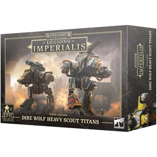 Games Workshop Legions Imperialis – Dire Wolf Heavy Scout Titans [Epische Skala]