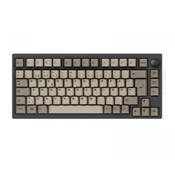 Lemokey Lemokey P1 Pro QMK 75% - Carbon Black - WS Morandi - Retro 101 Keycap