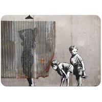 Tischset Banksy Voyeur Kinder Street Art Graffiti Kork – Groß 39,5 x 28,5 cm