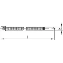 HellermannTyton Kabelbinder C1 T18R-W-BK#111-01960