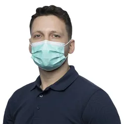 500 Nitras Protect Gesichtsmasken | grün | Typ II R | medizinischer Mundschutz