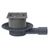 Ferrari Srl HL Hutterer & Lechner HL90, Balkon- und Terrassenablauf, DN40/50, waagrecht, 123x123mm, 115x115mm, 1 Stk.