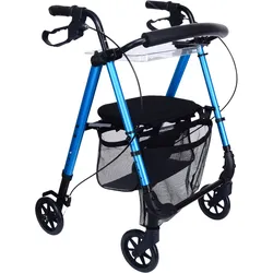 Mobility Plus+ Wohnungs-Rollator Ir10+ - Der wendige Indoor Rollator 1 St blau