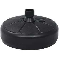 vidaXL Sonnenschirmständer Sand/Wasser 15 L Schwarz