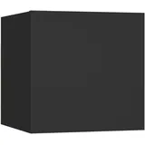 vidaXL Nachttisch Schwarz 30,5x30x30 cm Holzwerkstoff