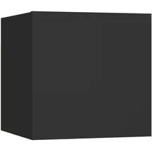 vidaXL Nachttisch Schwarz 30,5x30x30 cm Holzwerkstoff