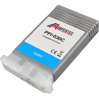 Ampertec Kompatible Tinte ersetzt Canon PFI-030C 3490C001 cyan