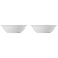 Thomas Porzellan Müslischale Bowl 17 cm - TREND Weiß - 2 Stück, Porzellan, (Posten-Set, Mehrfach-Set, Postenartikel, 2-tlg), Porzellan, spülmaschinenfest und mikrowellengeeignet