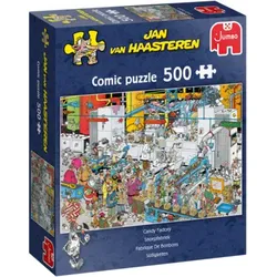 JUMBO 19025 Puzzle Jan van Haasteren - Süßigkeiten Fabrik - 500 Teile