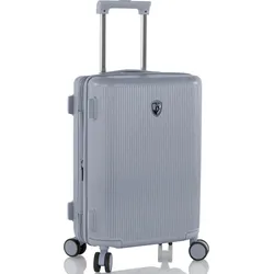 Hartschalen-Trolley HEYS "Earthtone, 53 cm", Gr. B/H/T: 35cm x 53cm x 22cm 43 l, grau (glacier grau), Polycarbonat, Koffer, Heys x Joachim Llambi Handgepäck-Koffer Reisegepäck