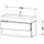 Duravit L-Cube 118,4x 45,9cm, Ei sw, 2 Schubk., wandhängend
